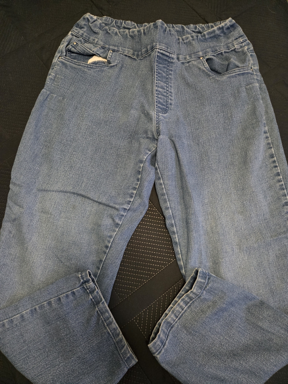 Blair Elastic Waist Blue Denim Jeans